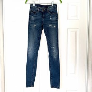 Blank NYC Distressed Blue Women's Skinny Jeans Size 25